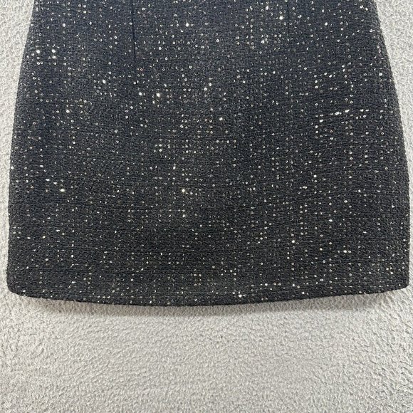 J. Inc Tube Skirt Women's Large Black Tweed Sequenced Tube Skirt Ladies L - Picture 14 of 15